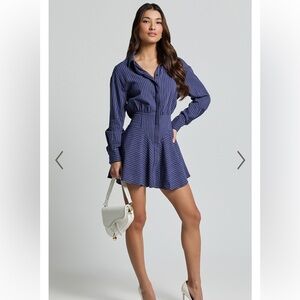Showpo Whitney Mini Dress Navy